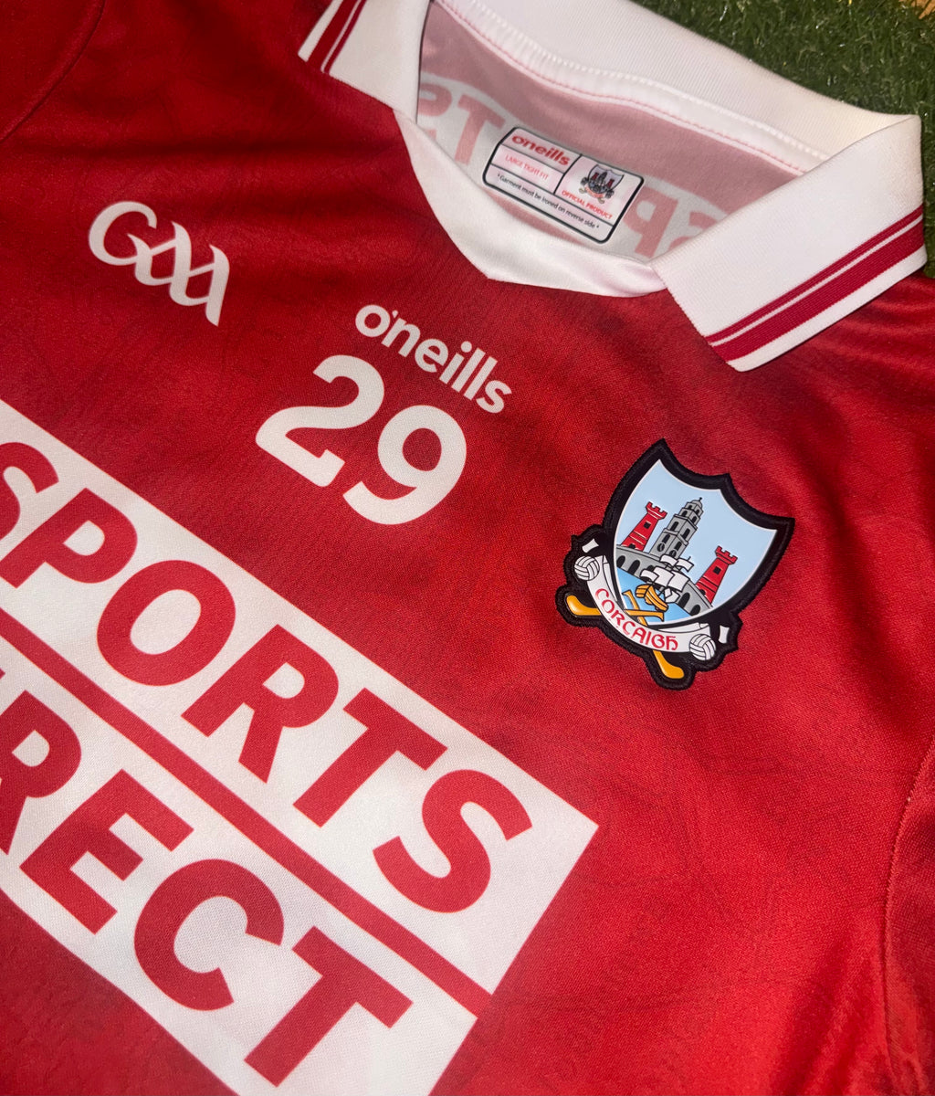 Match worn - Cork GAA Jersey - Large Tight Fit with GPS Pouch