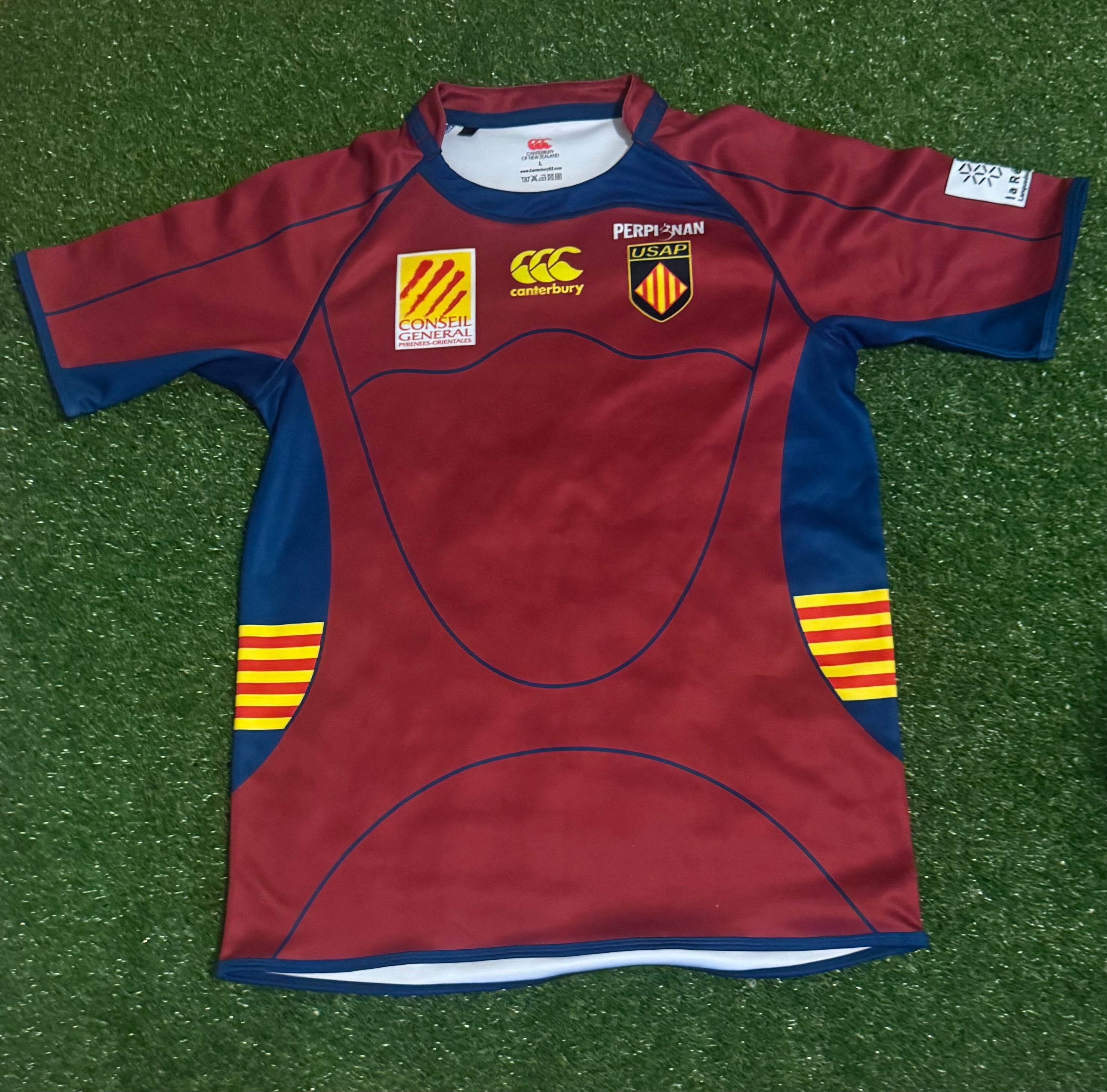 2009 Rare Perpignan Rugby Jersey - Canterbury Size L