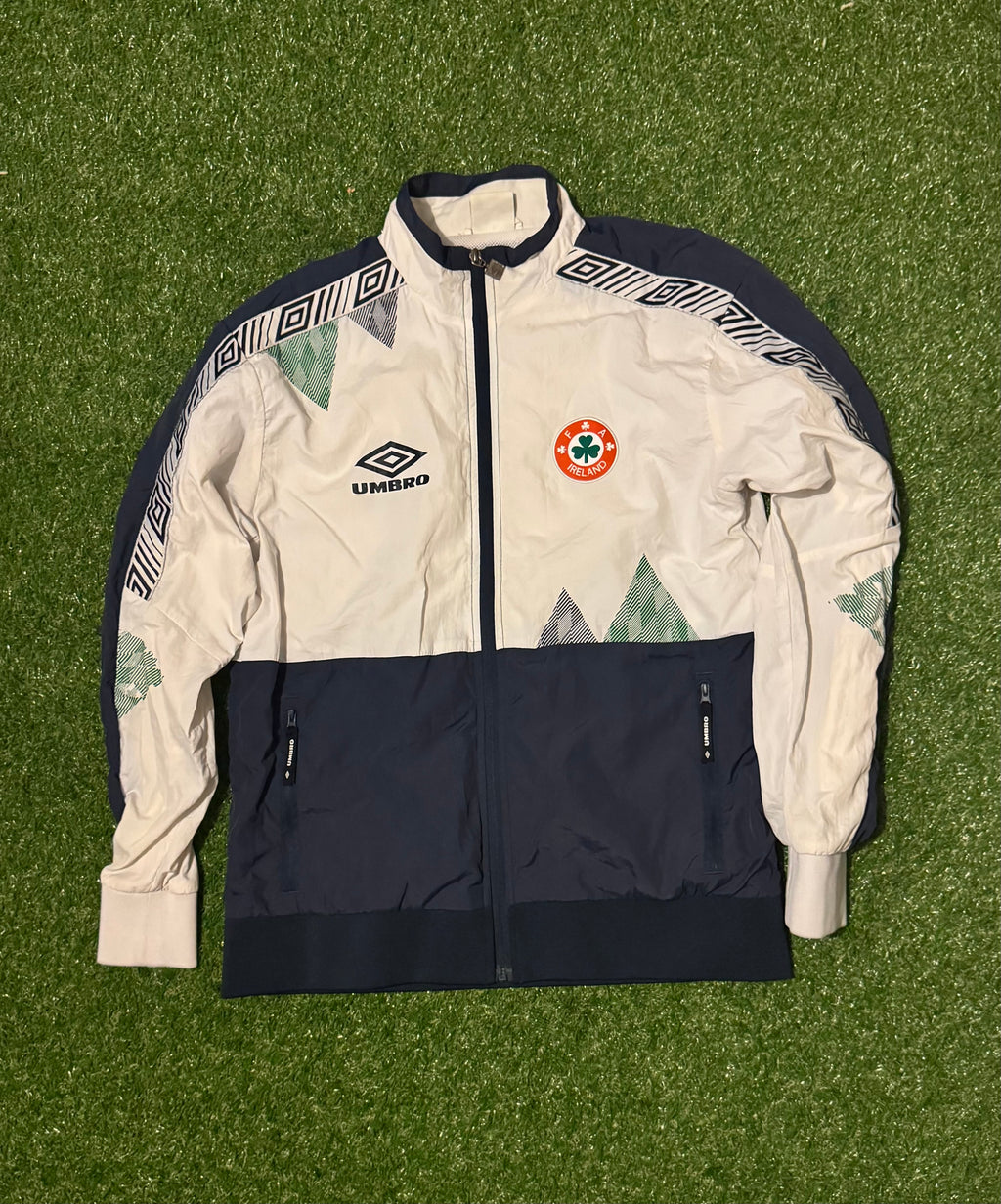 Retro Ireland Football Jacket - Umbro - Size M