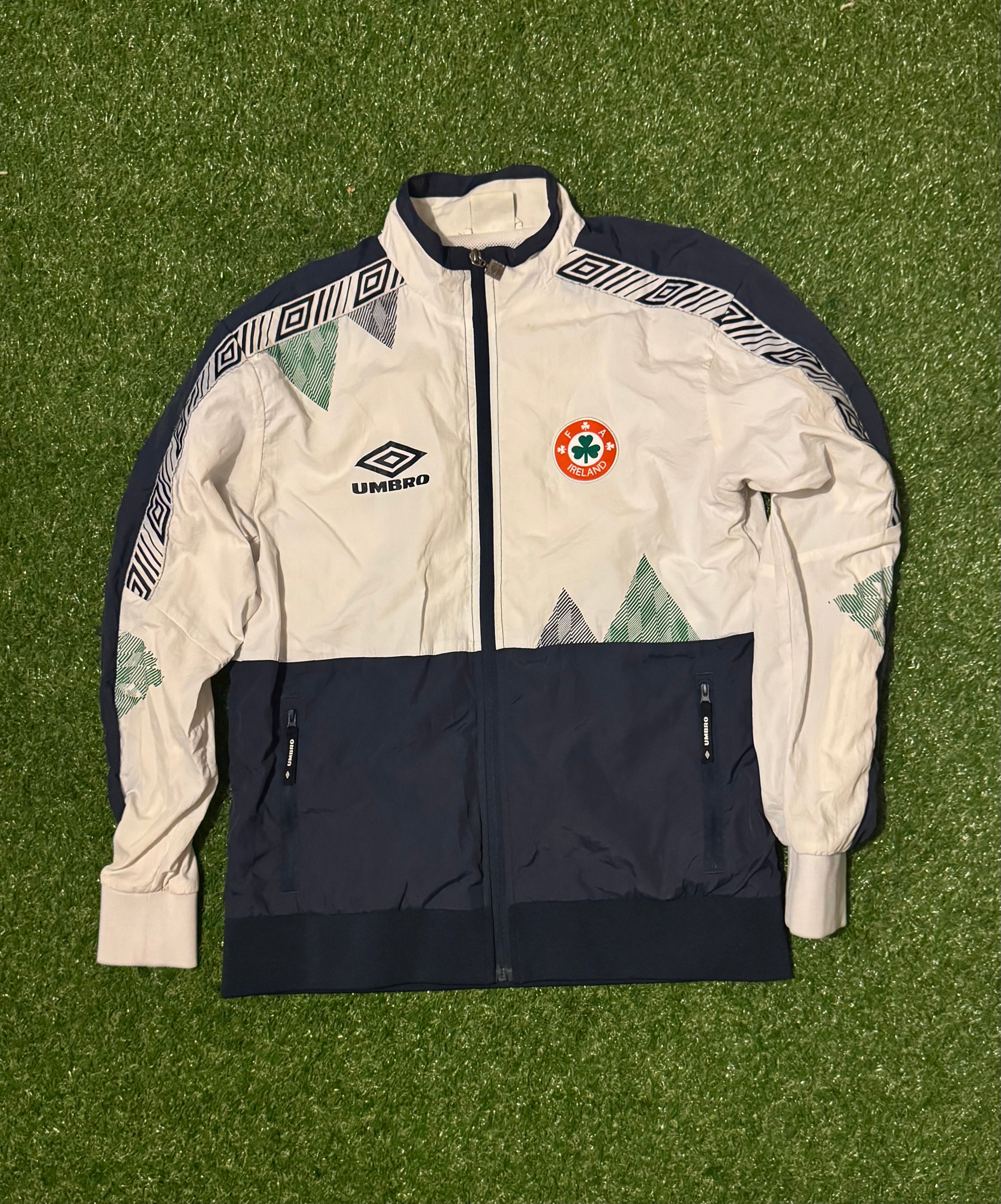 Retro Ireland Football Jacket - Umbro - Size M