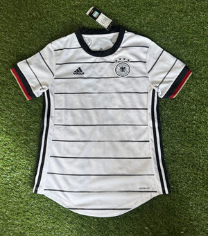 Germany Adult Women Fit Size Small (8-10) Adidas Football Jersey