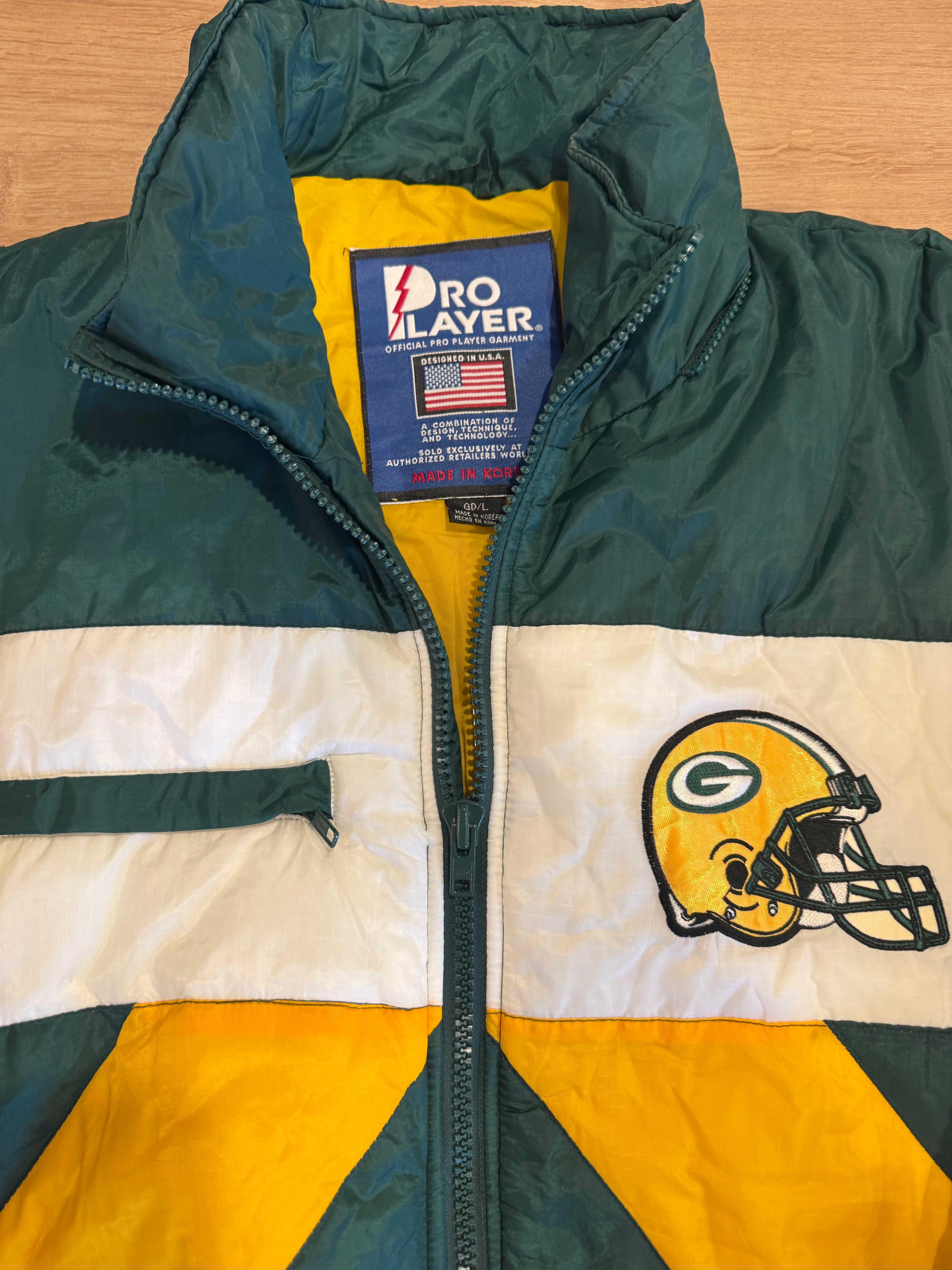 NFL Green Bay Packers Pro Player Puffer Jacket - Size L