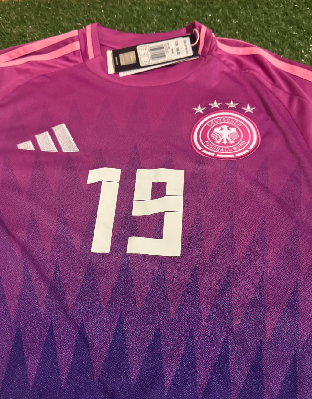 Germany Goalkeeper Jersey - Adidas - No. 19 - Size M Slim Fit Unisex