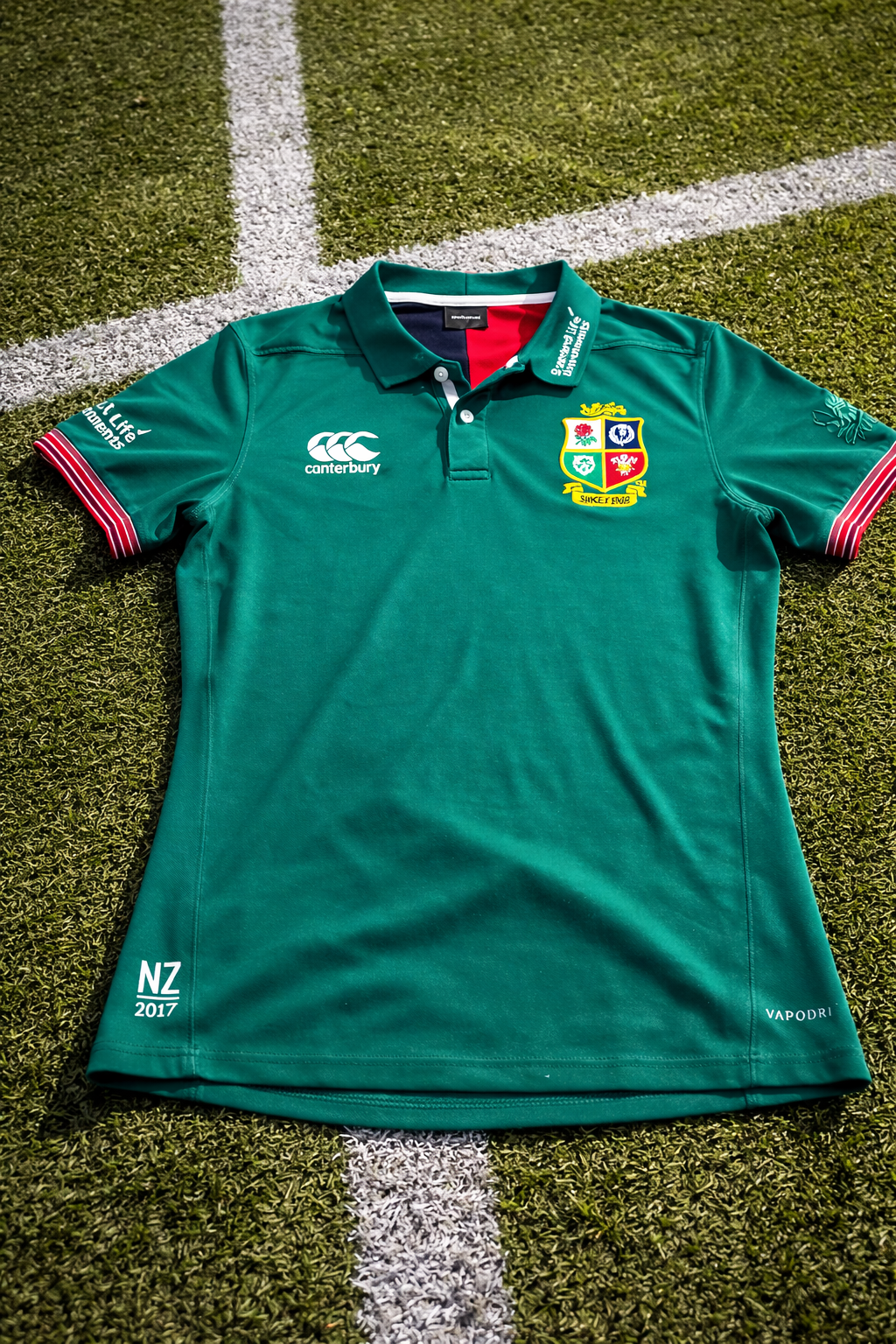 Lions Rugby Polo Shirt (2017 New Zealand Tour) - Green - 2XL