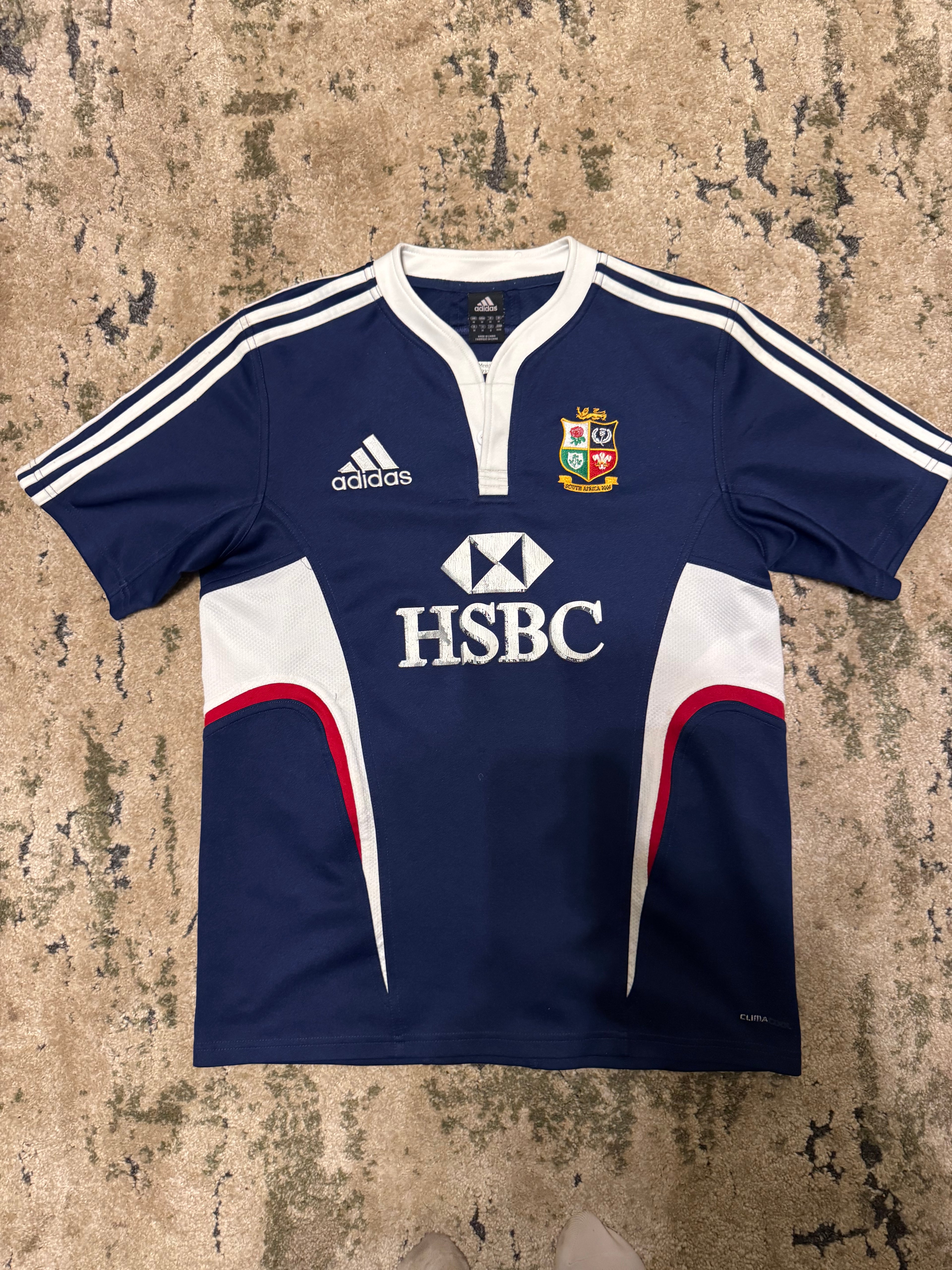 Lions Rugby Navy Jersey | 2008 SA Tour - Size M