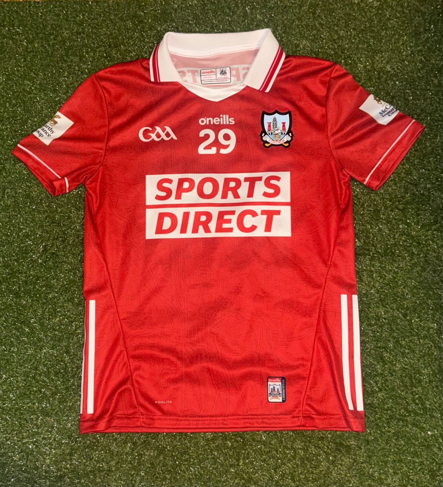 Match worn - Cork GAA Jersey - Large Tight Fit with GPS Pouch