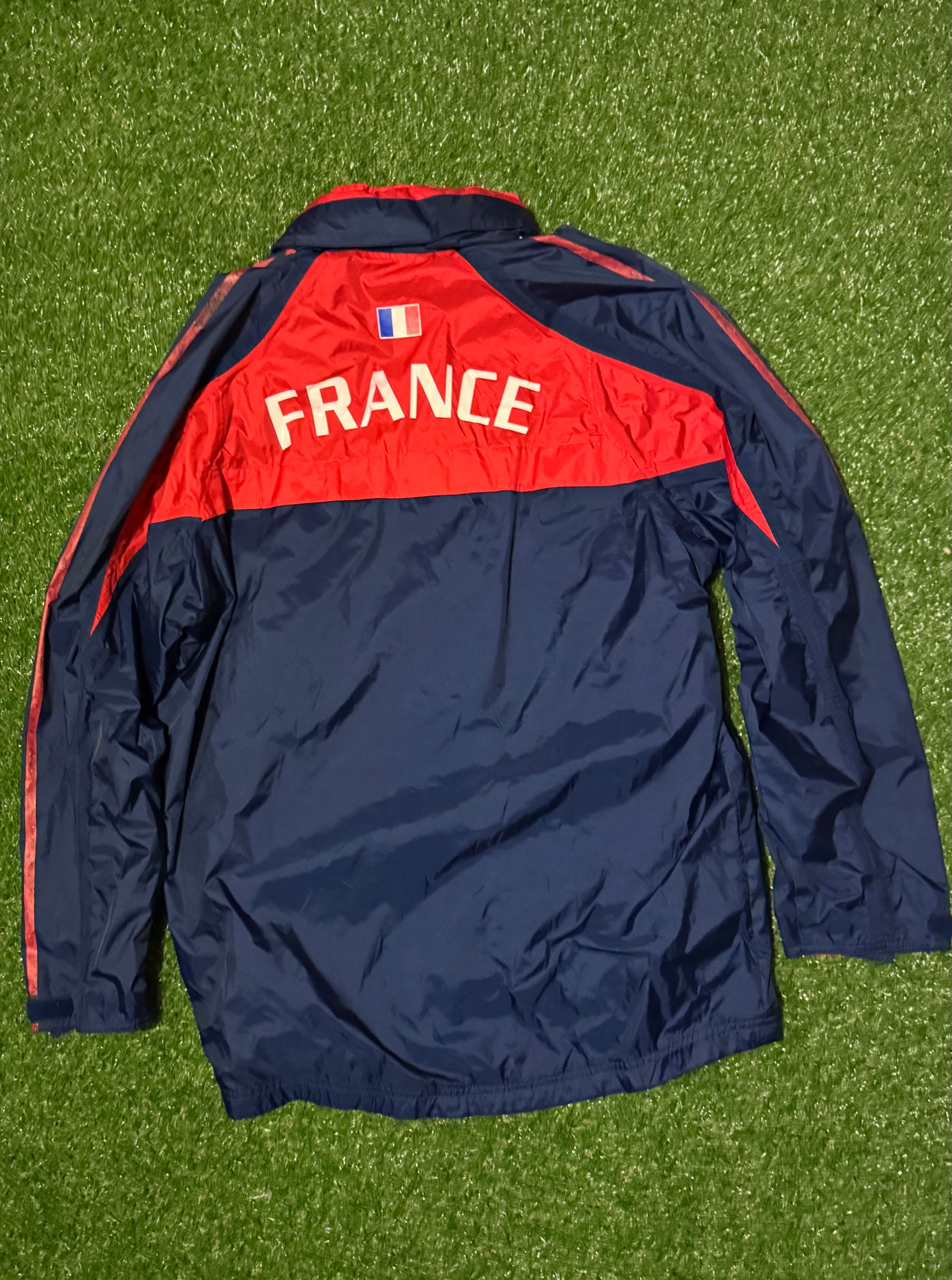France Football Jacket - Adidas Size Medium