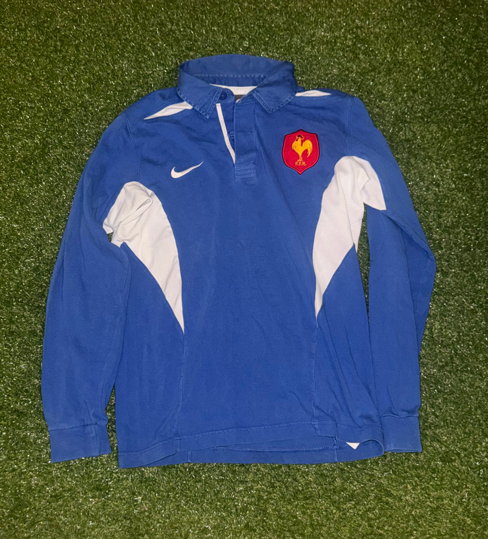 Vintage France Rugby Jersey / Maillot / Shirt - Nike 2003 L/S - Size Small
