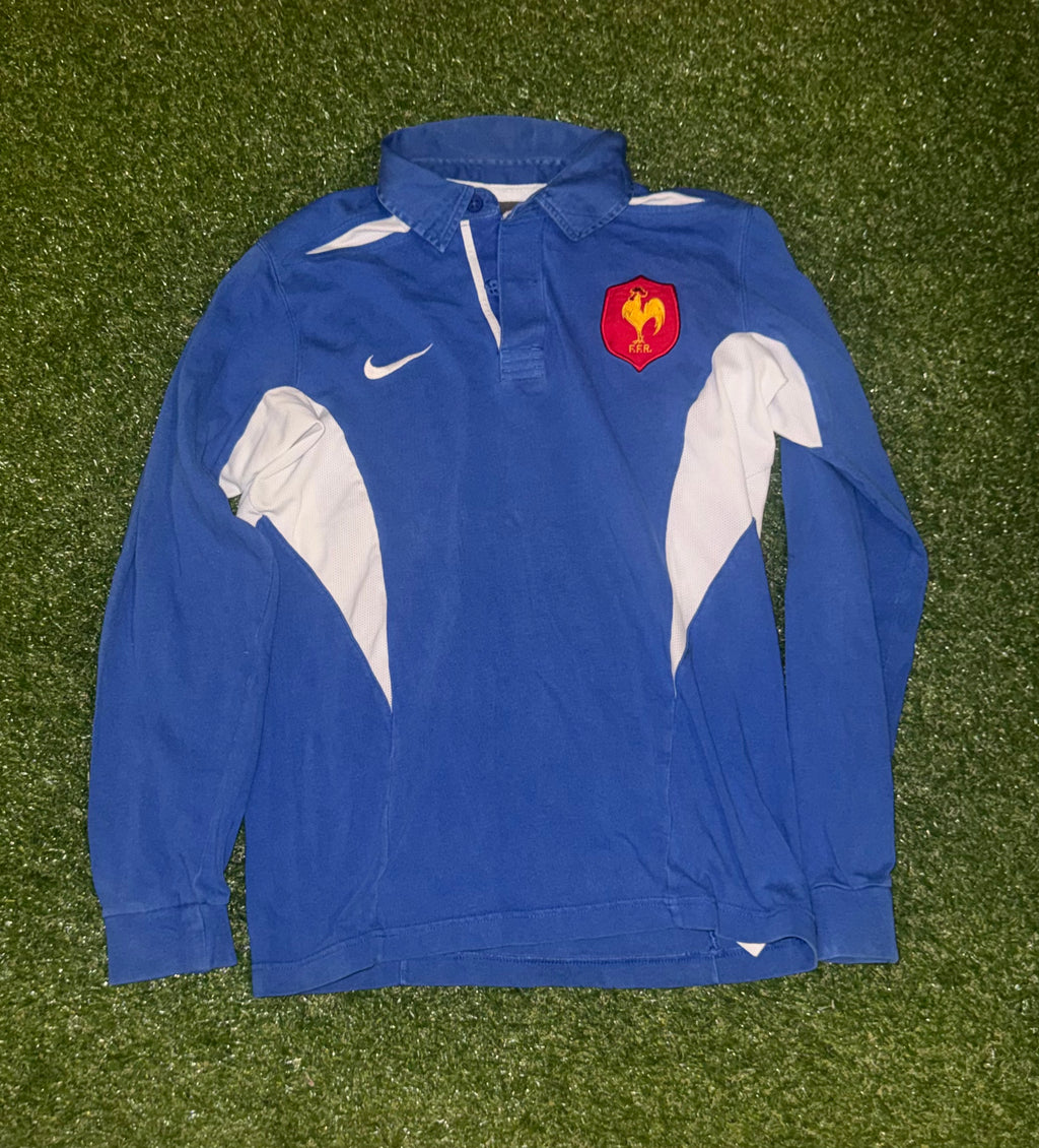 Vintage France Rugby Jersey / Maillot / Shirt - Nike 2003 L/S - Size Small