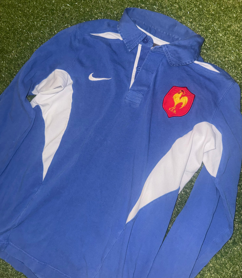 Vintage France Rugby Jersey / Maillot / Shirt - Nike 2003 L/S - Size Small